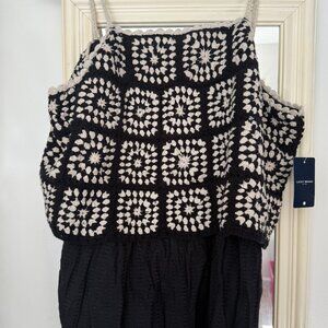 Lucky Brand Crochet Romper